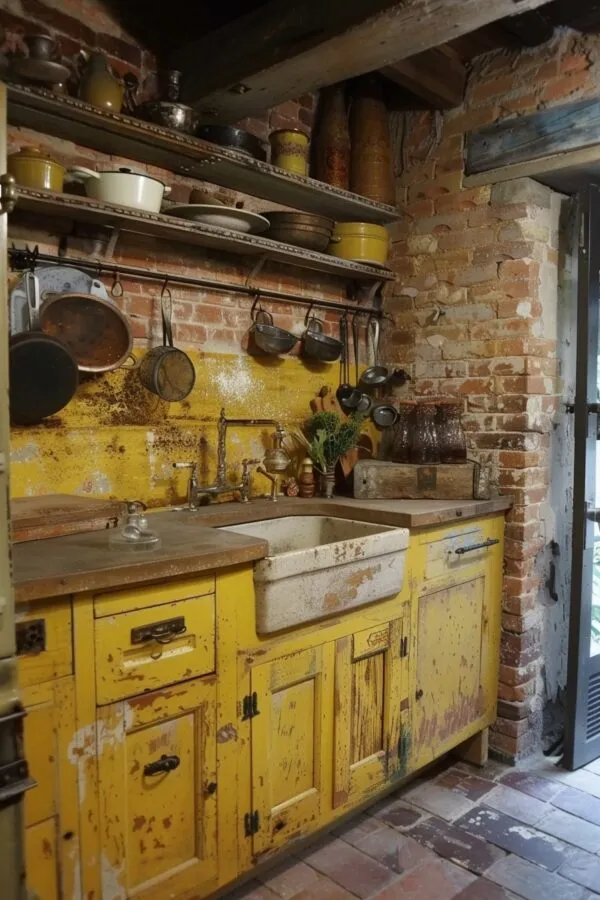 12014 yellow western kitchen image3