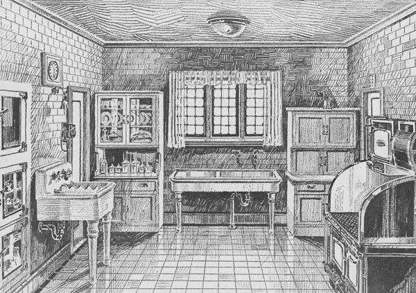 12038 1920s kitchen furniture