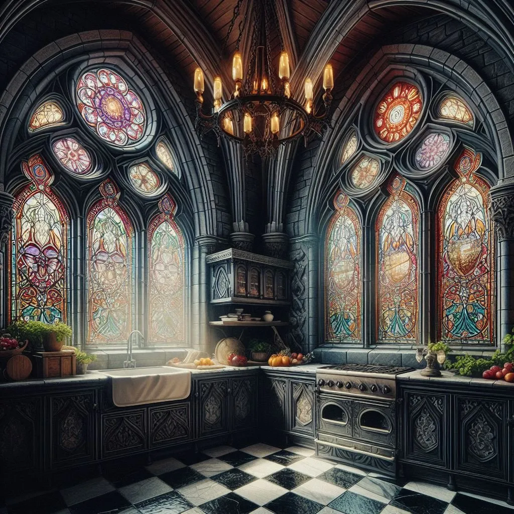 12064 gothic kitchen cabinetry
