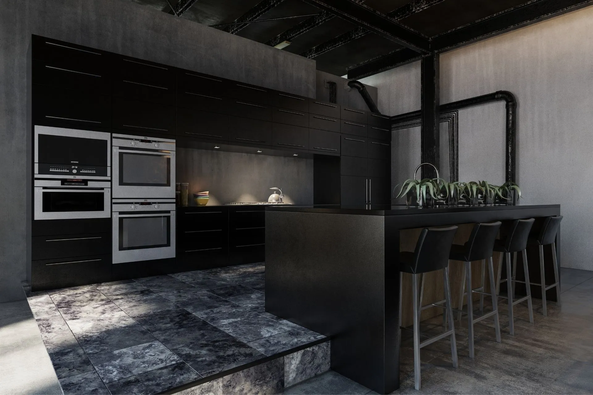 12064 gothic kitchen inspiration
