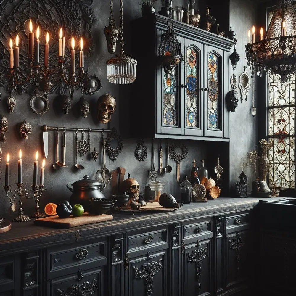 12064 gothic kitchen lighting