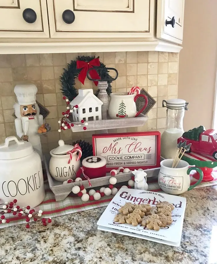 12074 christmas kitchen decor kit overview