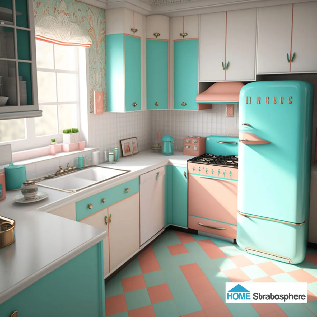 12099 retro appliances kitchen