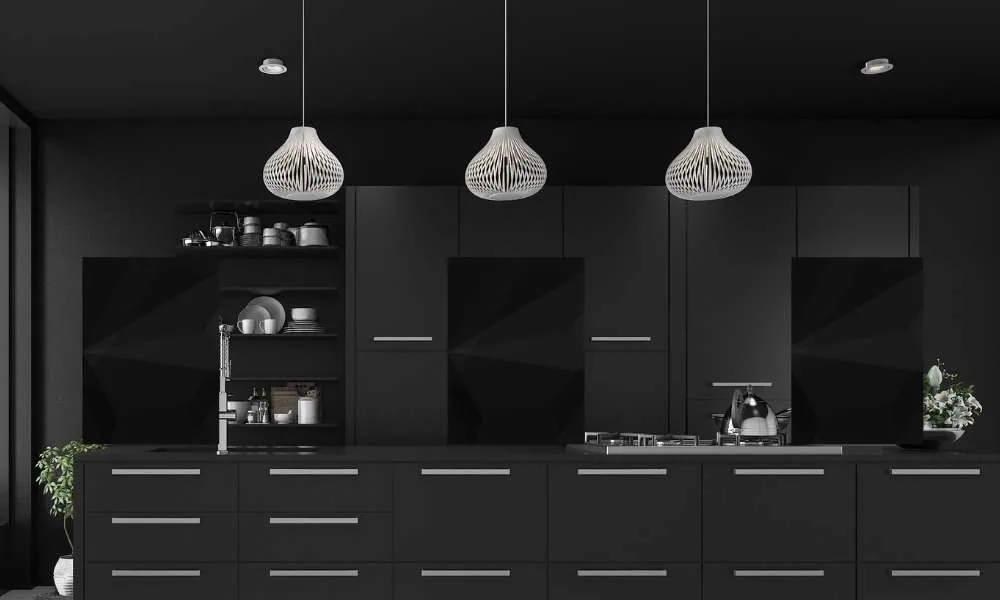 12103 black iron shelving