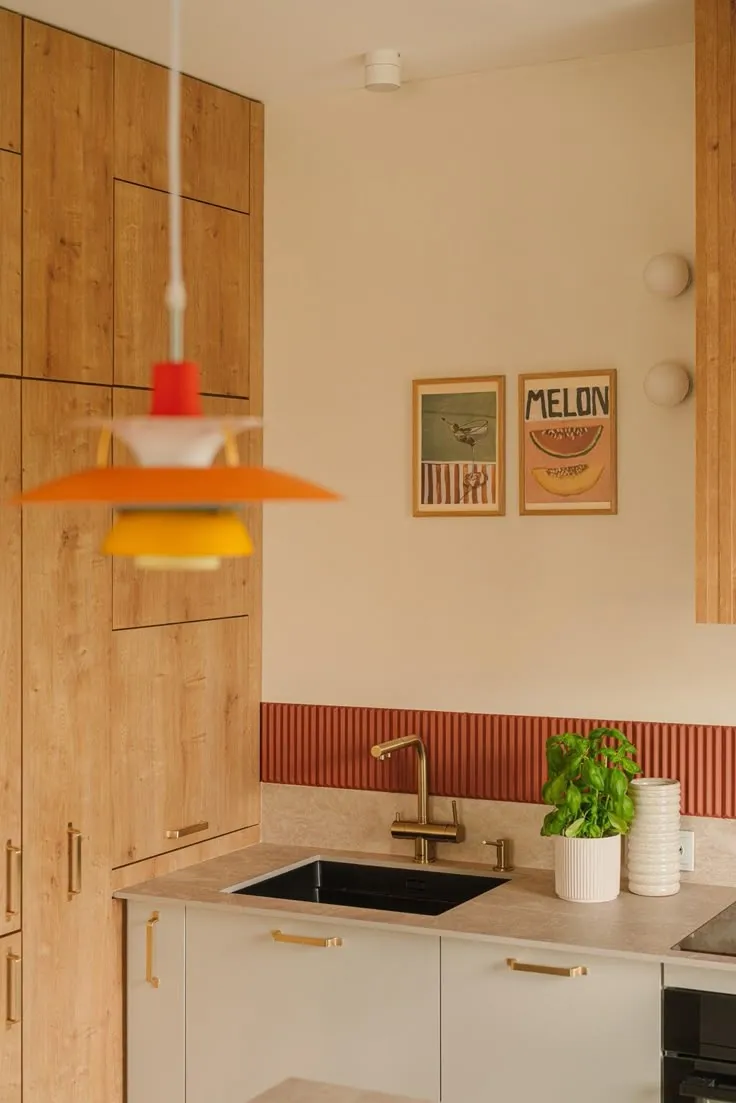 12127 rustic red kitchen image 5