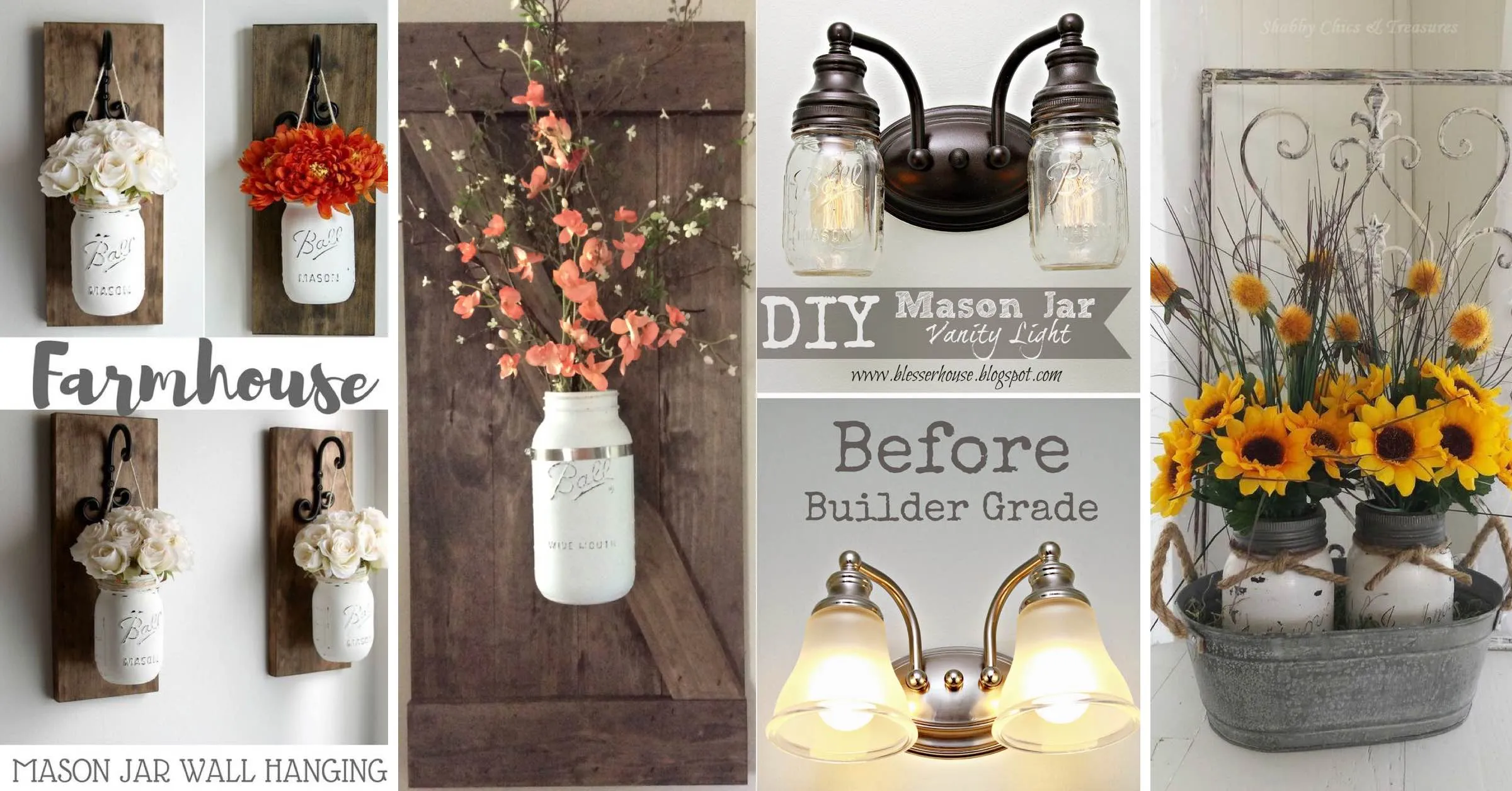 12134 farmhouse kitchen painted jars