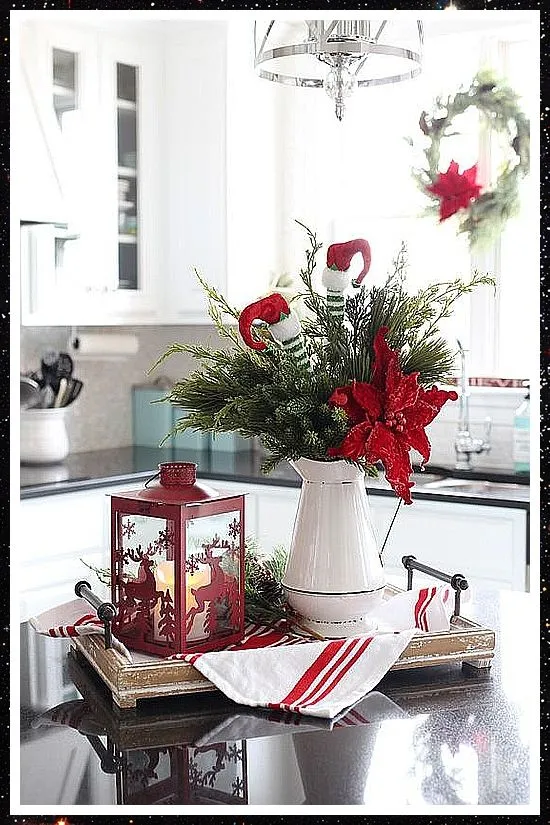 12142 christmas kitchen decor lights