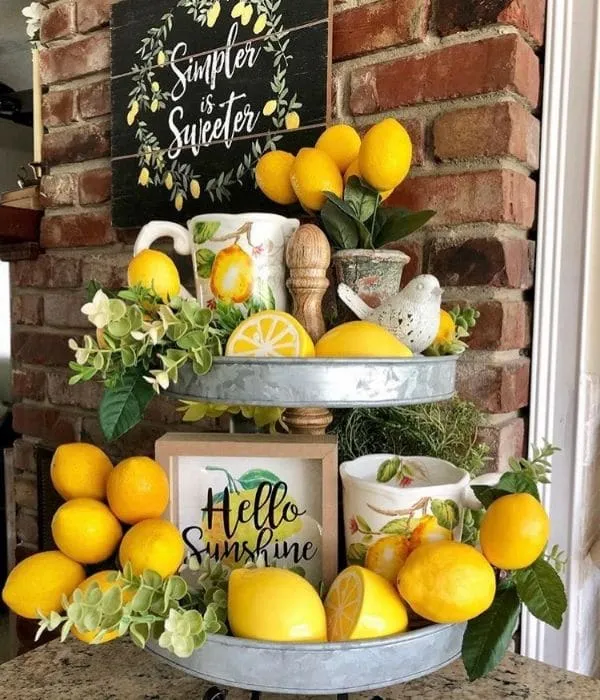 12145 lemon kitchen decor accessories