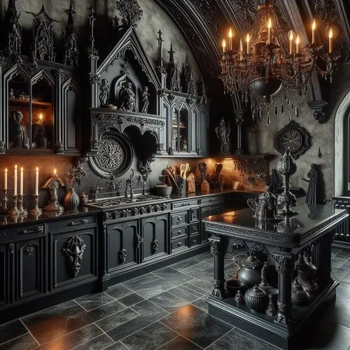 12148 gothic kitchen color palette