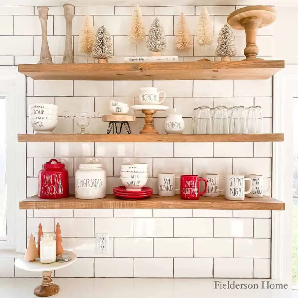 12150 rustic red kitchen rack utensil holder