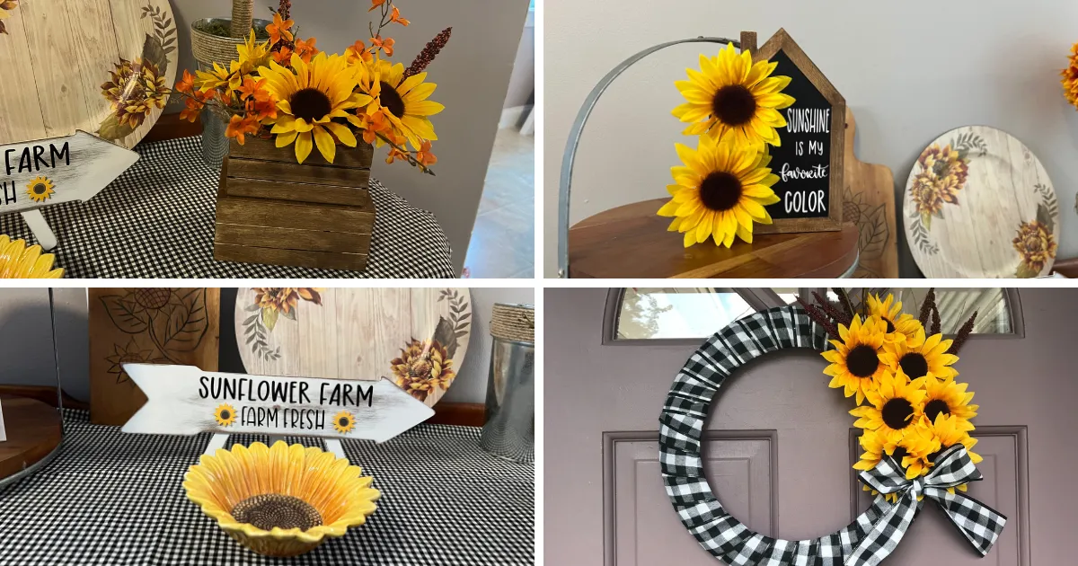 12154 sunflower kitchen accessories