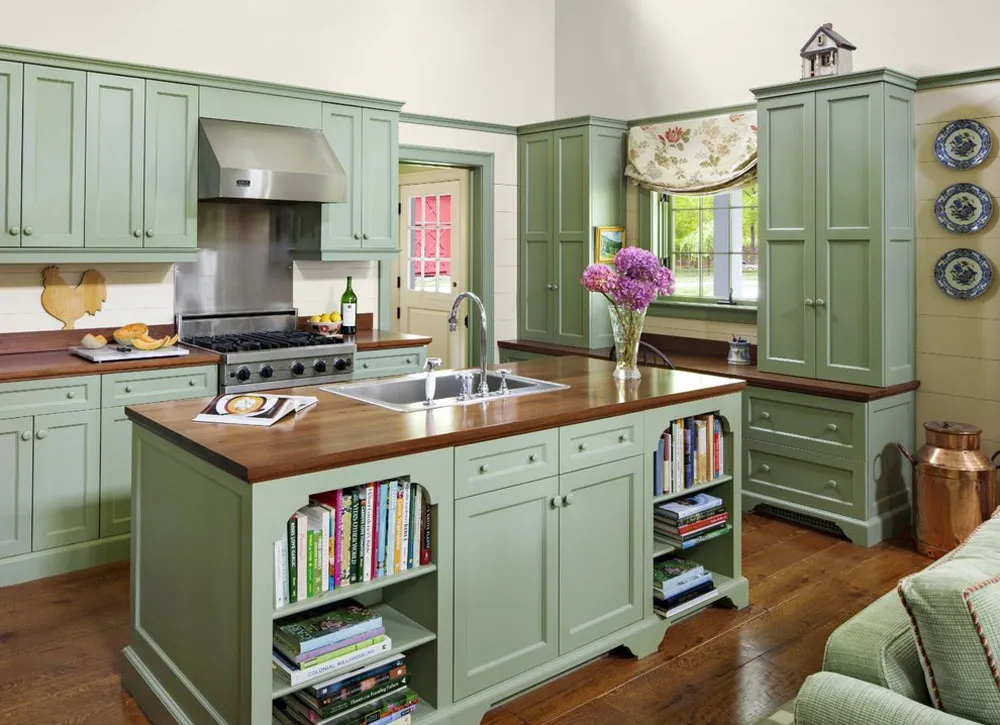 12176 green kitchen textiles