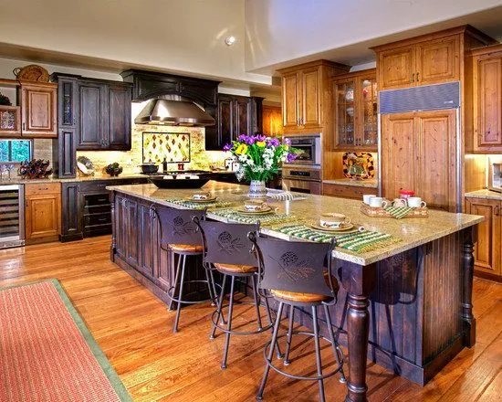 12210 bold pink purple kitchen