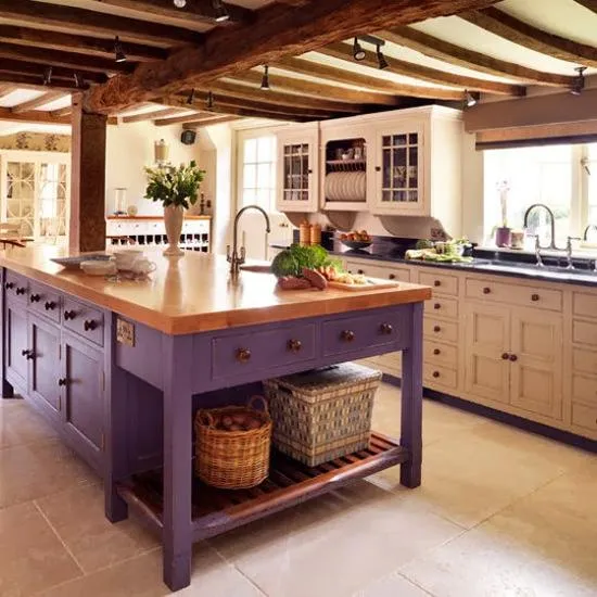 12210 white kitchen pink purple