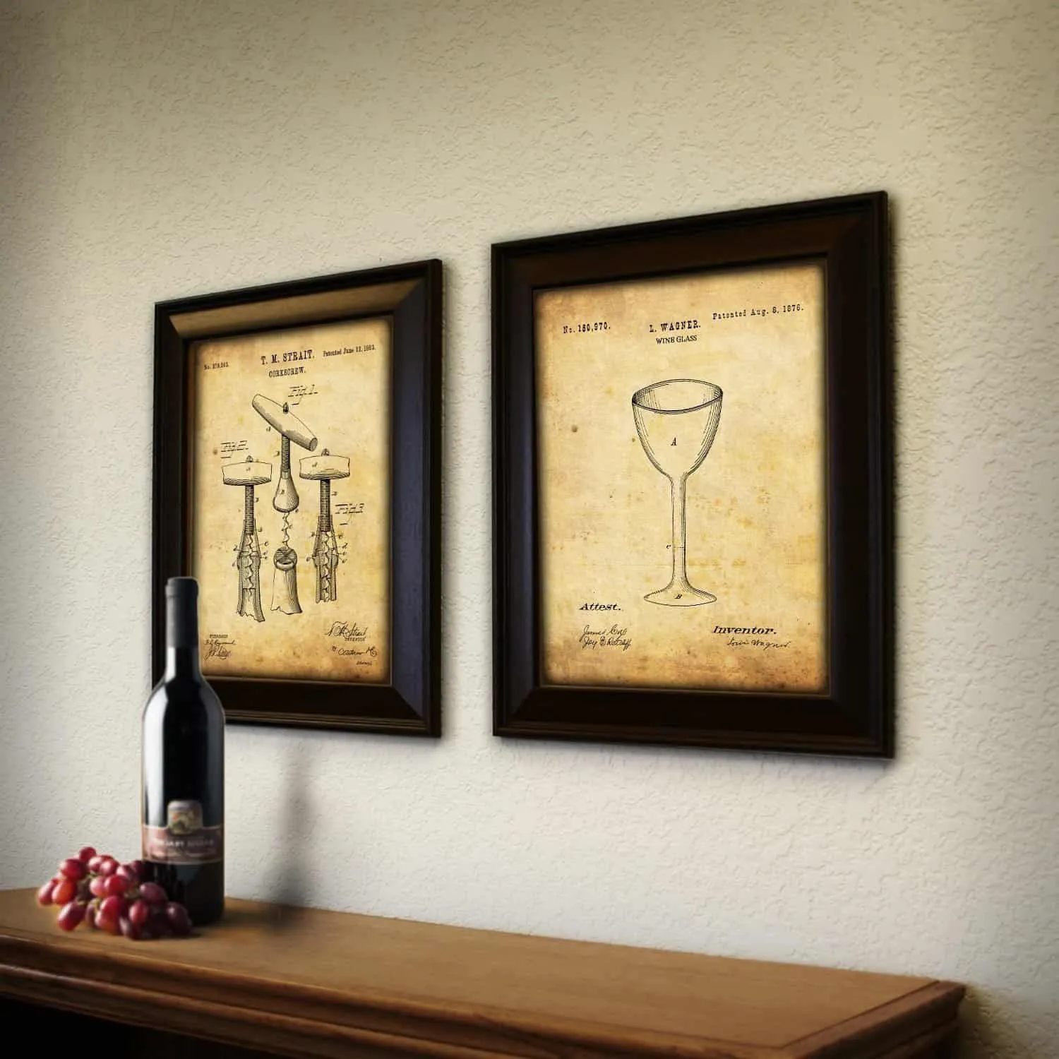 12217 wine themed artwork