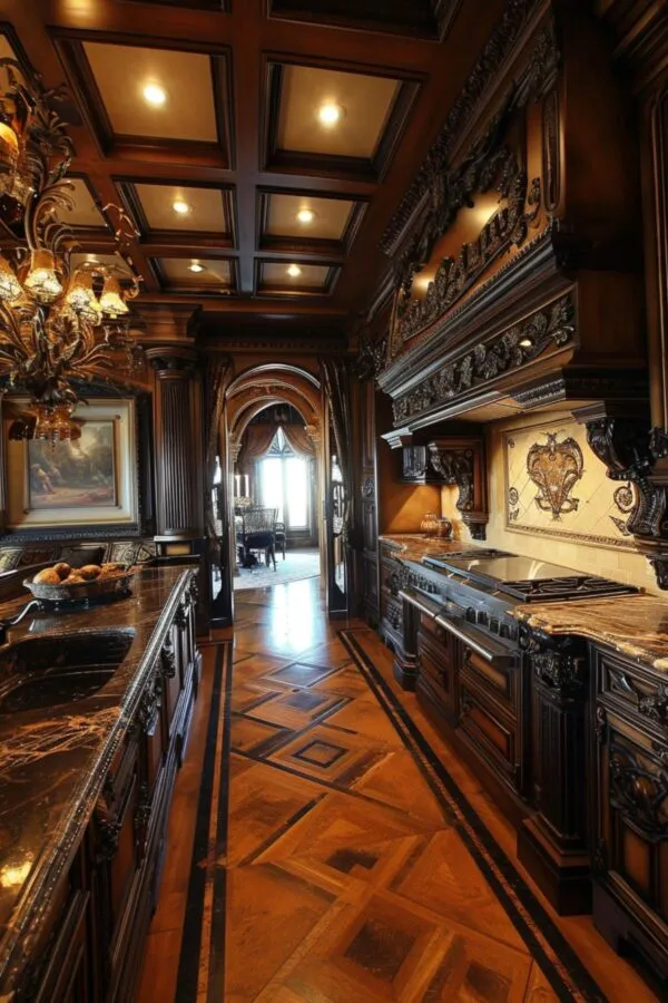 12229 gothic kitchen island