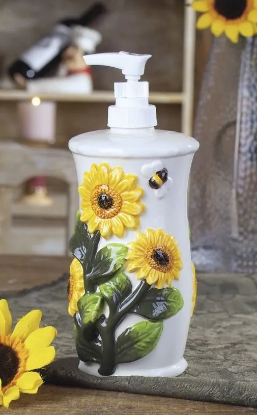 12261 farmhouse sunflower kitchen