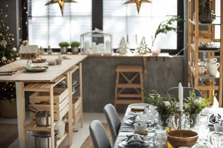 12279 modern christmas kitchen